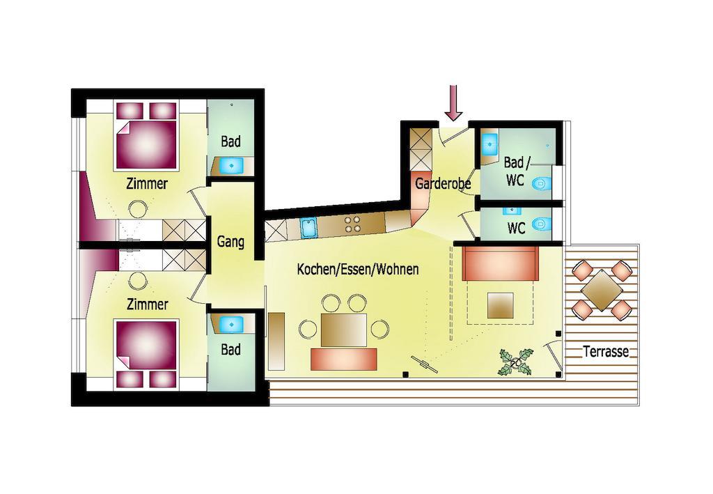 Thurnbach - Top Level Apartments Aschau Im Zillertal Chambre photo