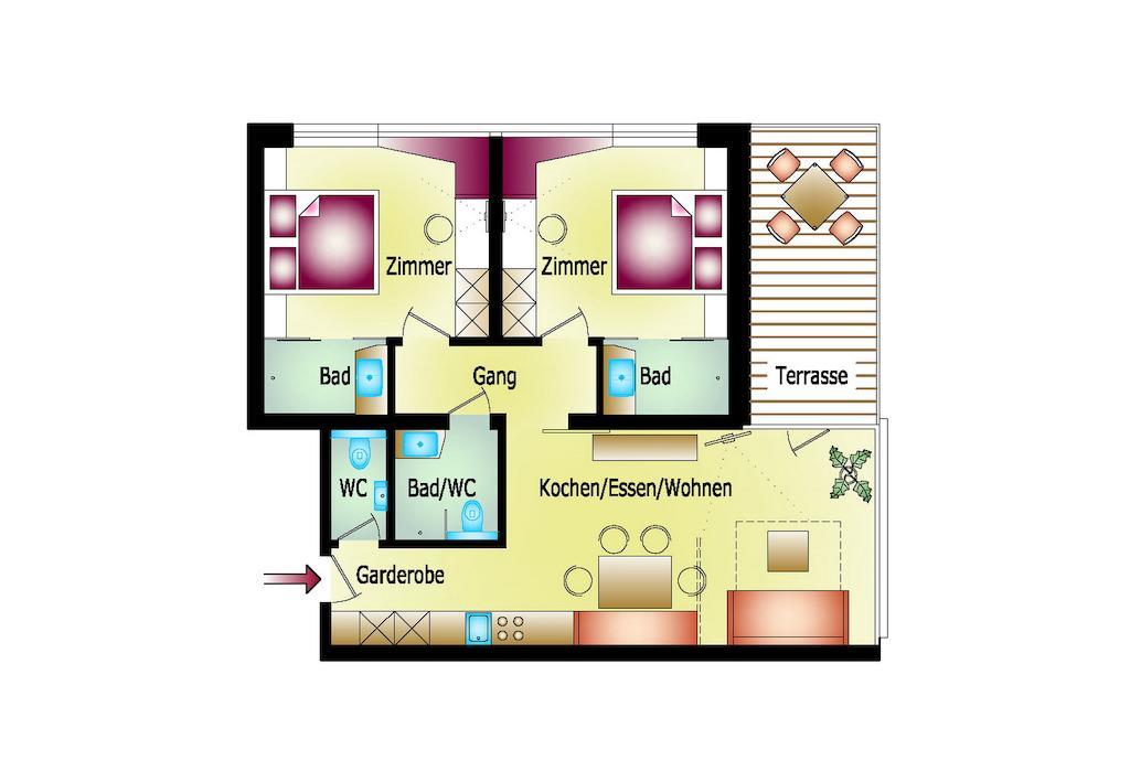 Thurnbach - Top Level Apartments Aschau Im Zillertal Chambre photo
